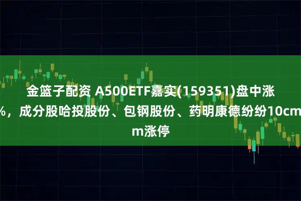 金篮子配资 A500ETF嘉实(159351)盘中涨近1%，成分股哈投股份、包钢股份、药明康德纷纷10cm涨停